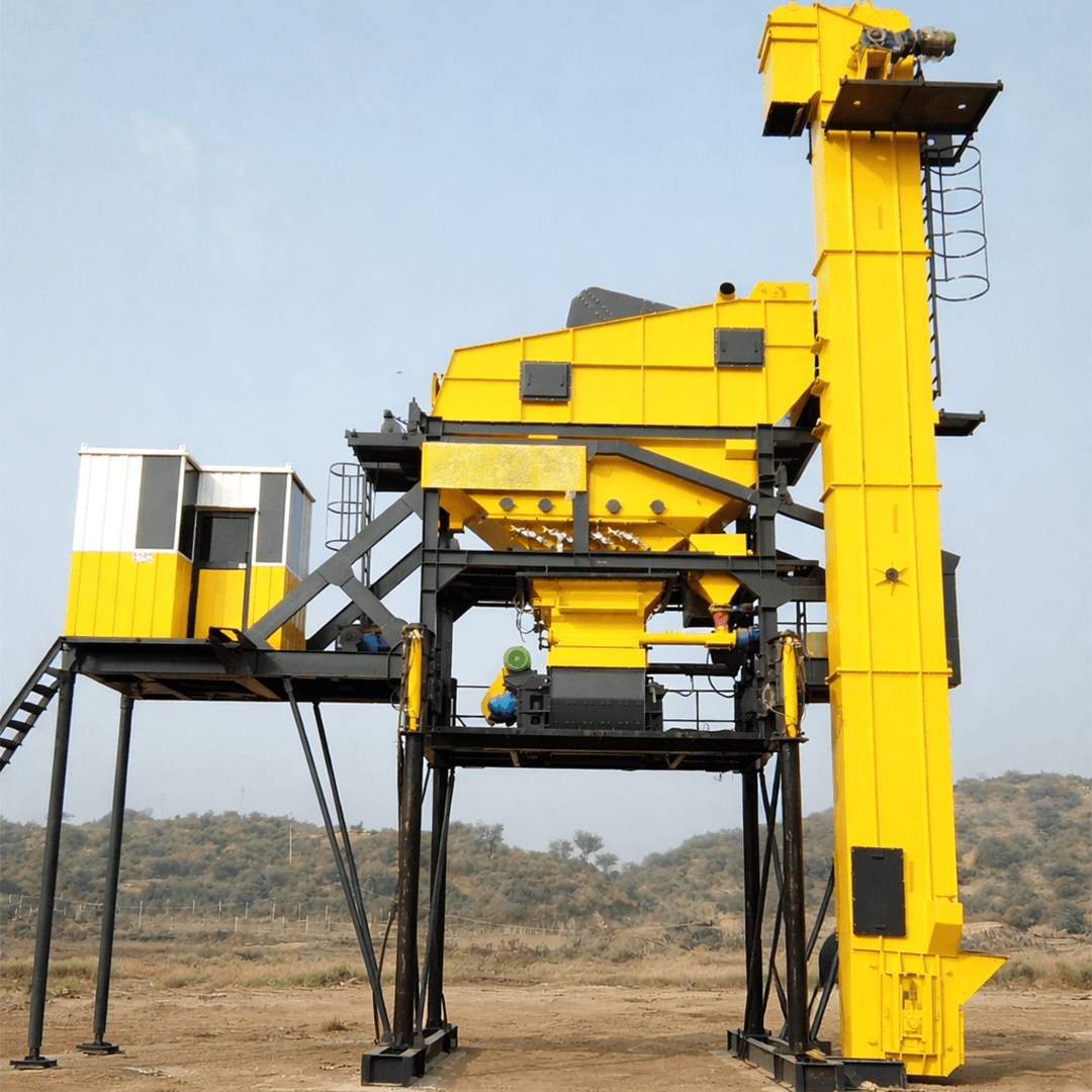 Portable asphalt plant for small to medium-sized construction projects