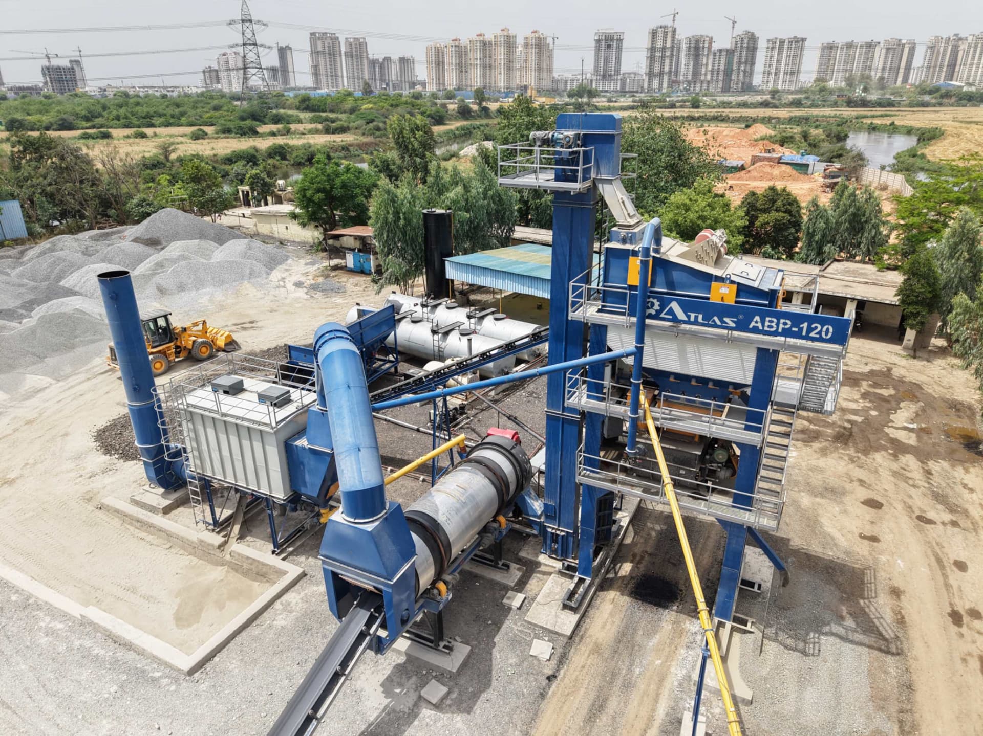 Precision retrofitting of asphalt batch mix plant for fuel efficiency and CPCB compliance