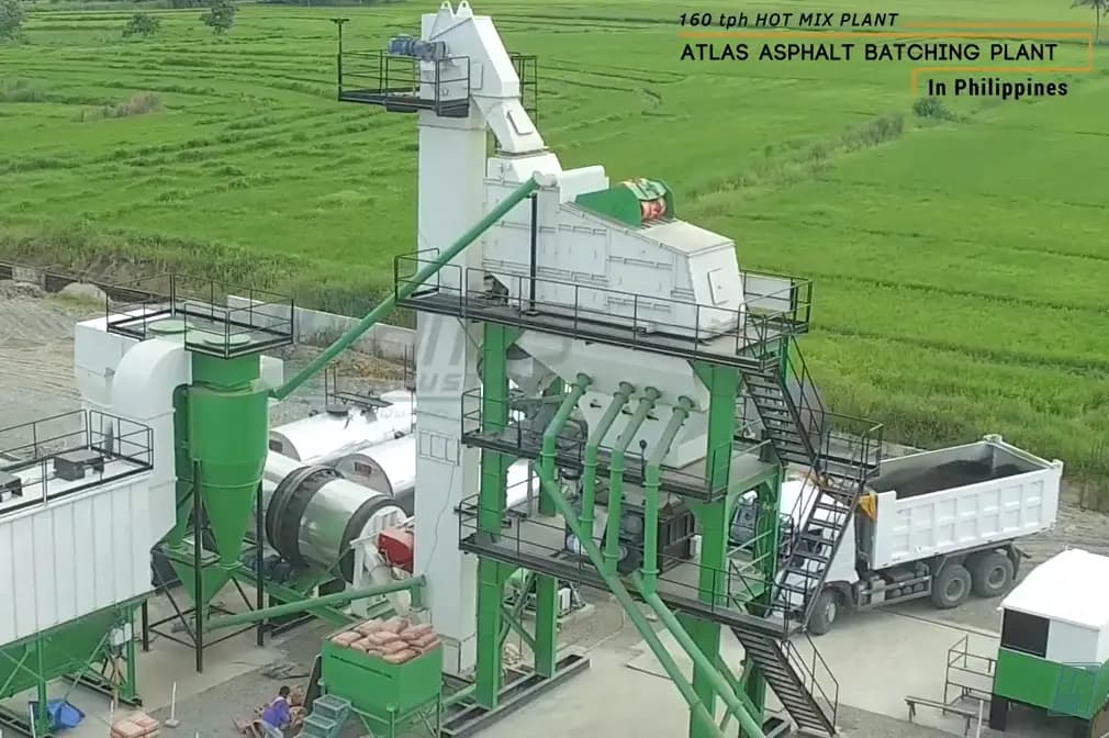 160 TPH asphalt plant output infographic 1