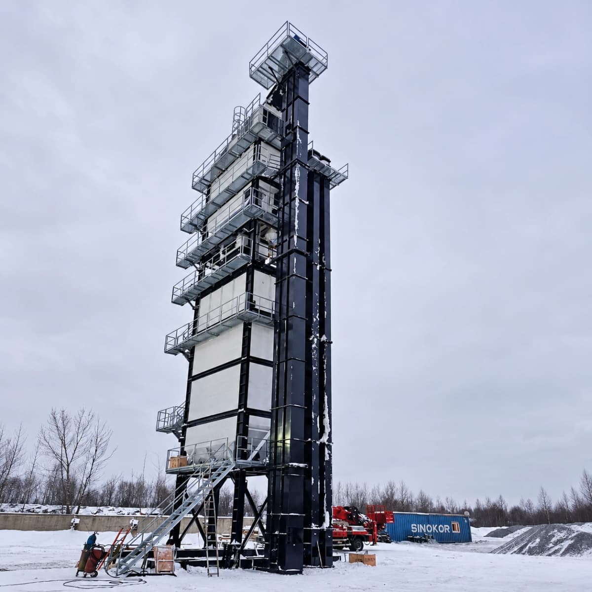 Atlas asphalt plant pre-commissioned and tested