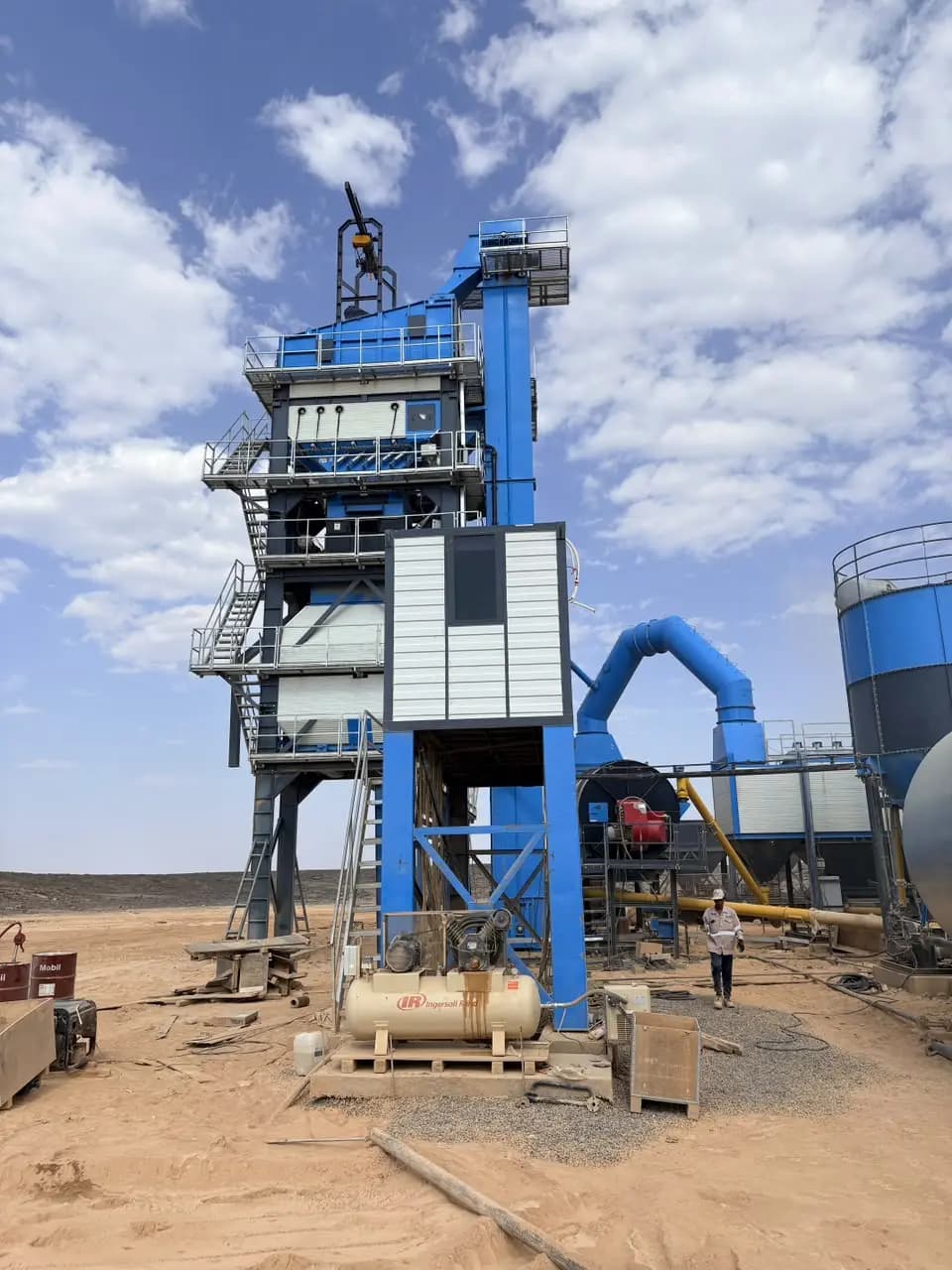 Atlas asphalt plant pre-commissioned and tested