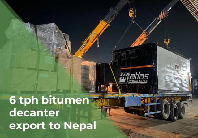 6 tph bitumen decanter export to Nepal : Asphalt melting efficiency