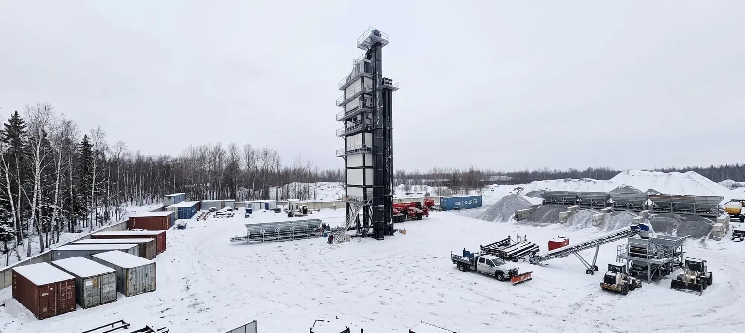 Asphalt batching plant for highway construction — Atlas Technologies