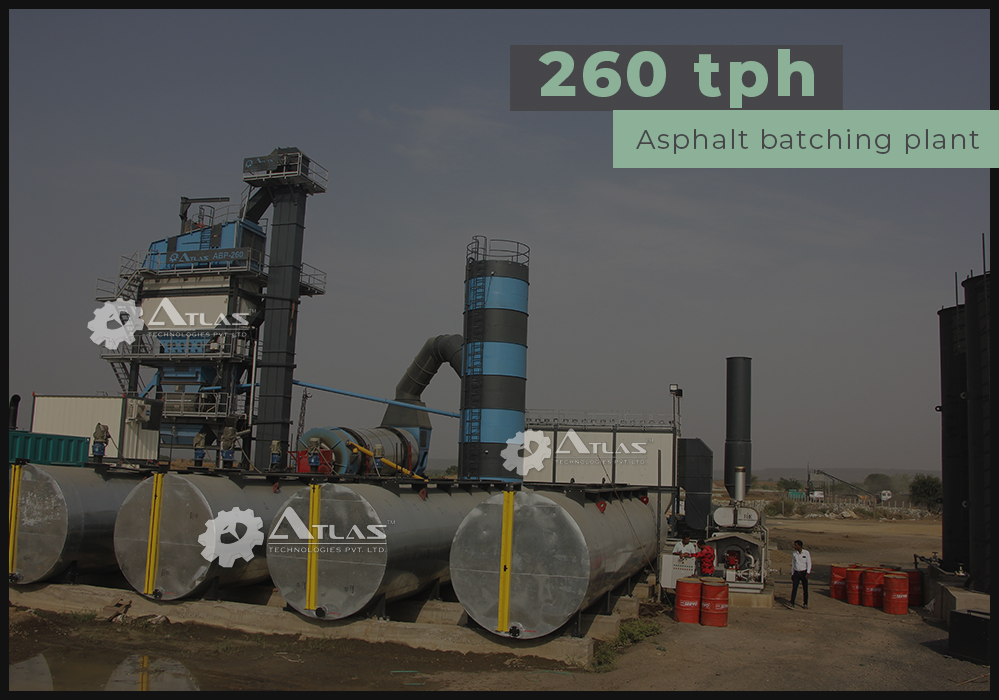 260 TPH asphalt batch plant